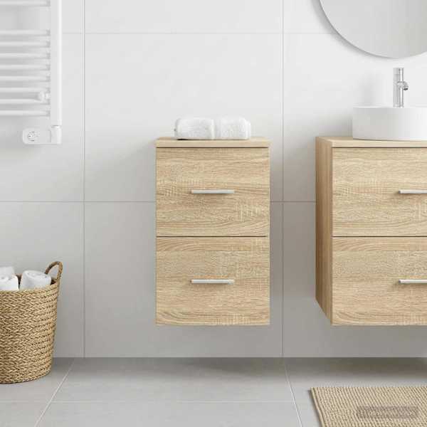 Vannitoakapp Vahepealne Sonoma tamm 30 × 35 × 50 cm Tehispuit