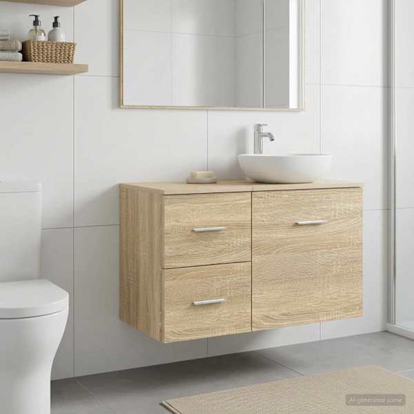 Vannitoakapp Vahepealne Sonoma tamm 30 × 35 × 50 cm Tehispuit