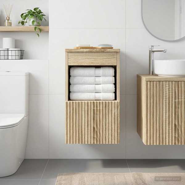 Vannitoa kapp Sonoma tamm 30 × 41 × 50 cm Tehispuit