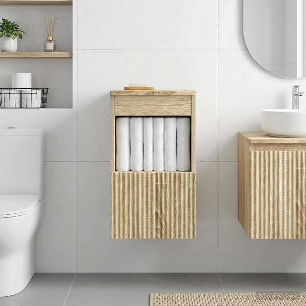 Vannitoa kapp Sonoma tamm 30 × 44,5 × 50 cm Tehispuit