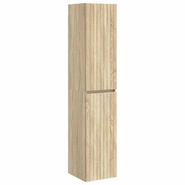 Seinale kinnitatav vannitoikapp Sonoma tamm 33 × 34,5 × 160 cm