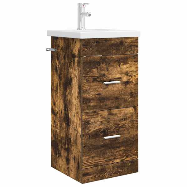 Vannitoa kraanikauss Suitsutatud tamm 42 × 40 × 84,5 cm