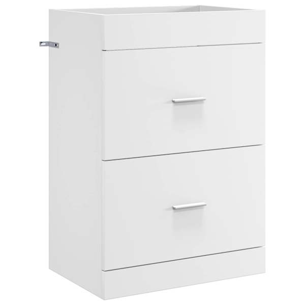 Vannitoa all oleva kraani kapp Valge 56 × 37,5 × 81 cm
