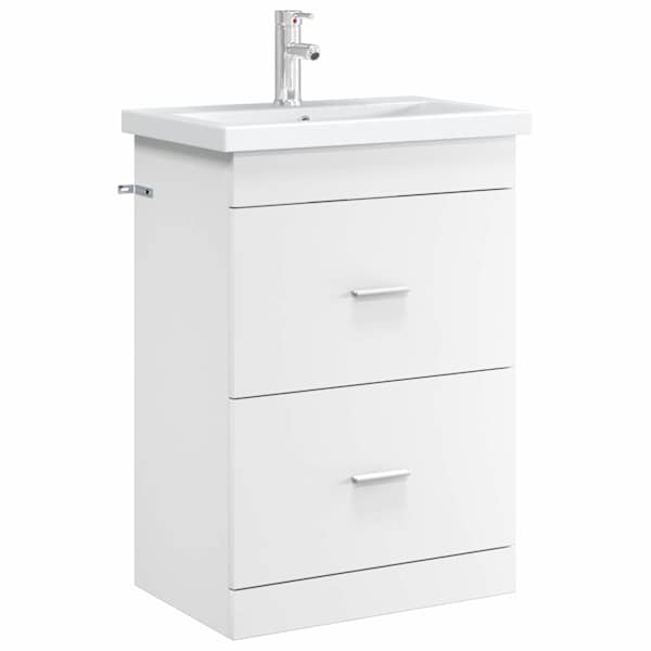 Vannitoa all oleva kraani kapp Valge 56 × 37,5 × 81 cm