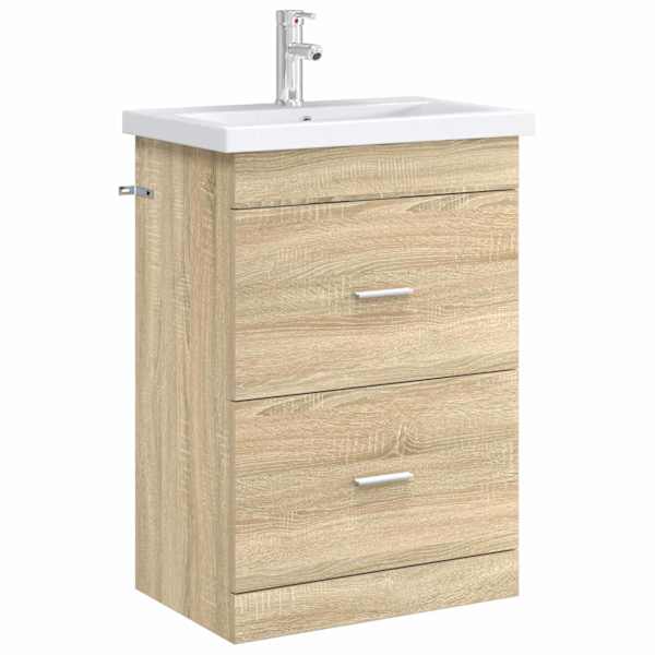 Vannitoa all oleva kraani kapp Sonoma tamm 56 × 37,5 × 81 cm