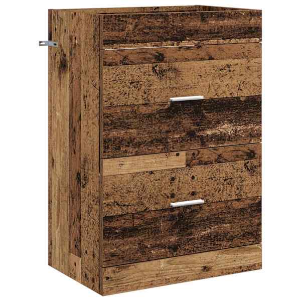 Vannitoa all oleva kraani kapp Vana puit 56 × 37,5 × 81 cm