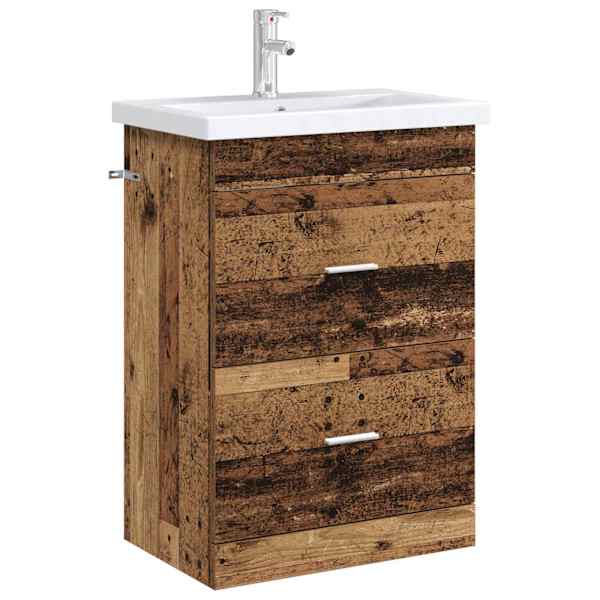 Vannitoa all oleva kraani kapp Vana puit 56 × 37,5 × 81 cm