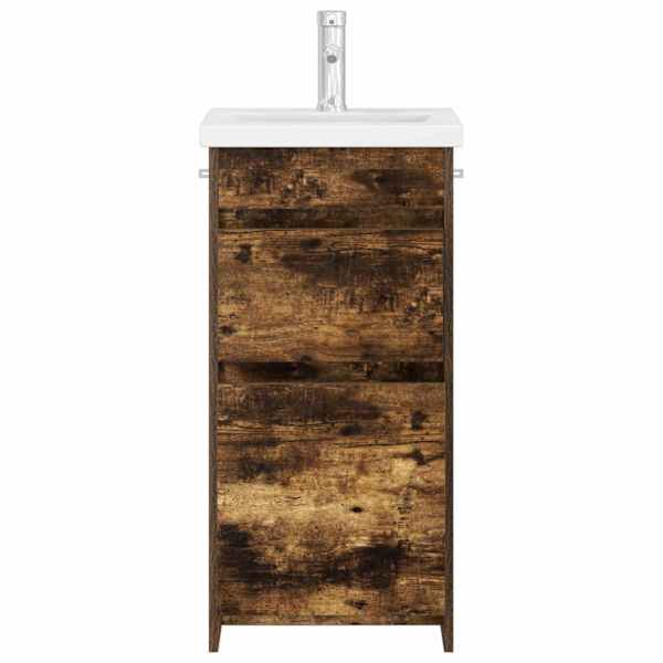 Vannitoa kraanikauss Suitsutatud tamm 42 × 40 × 84,5 cm