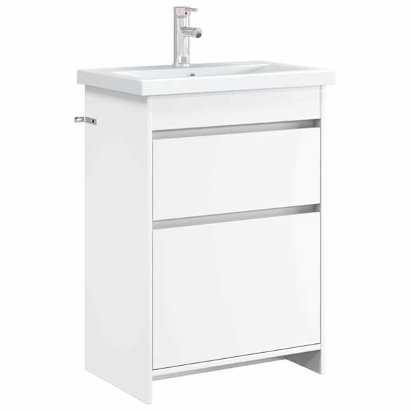Vannitoa all oleva kraani kapp Valge 56 × 37,5 × 81 cm