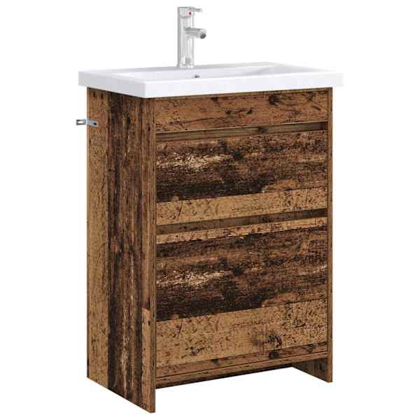 Vannitoa all oleva kraani kapp Vana puit 56 × 37,5 × 81 cm