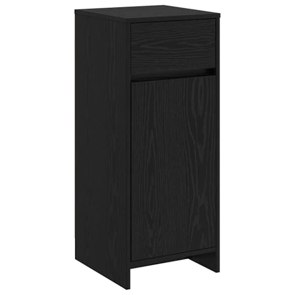 Vannitoa kapp Must tamm 35 × 36,5 × 85 cm Tehispuit