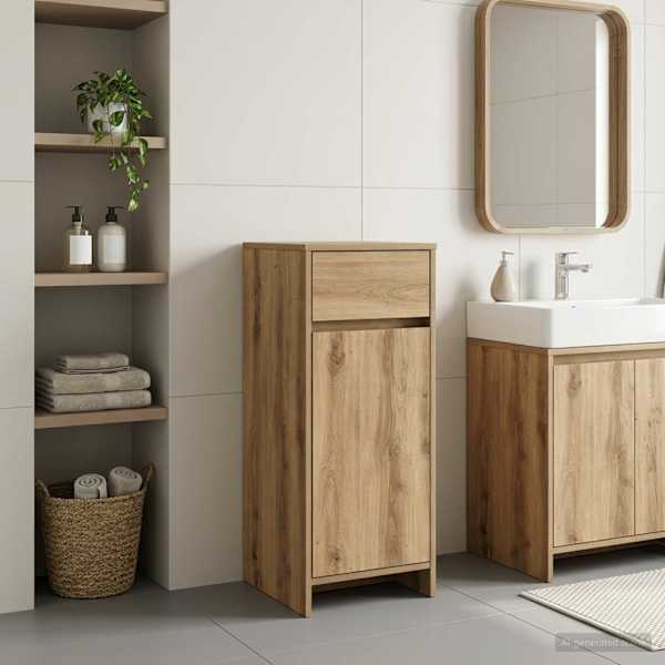 Vannitoa kapp Artisan tamm 35 × 36,5 × 85 cm Tehispuit