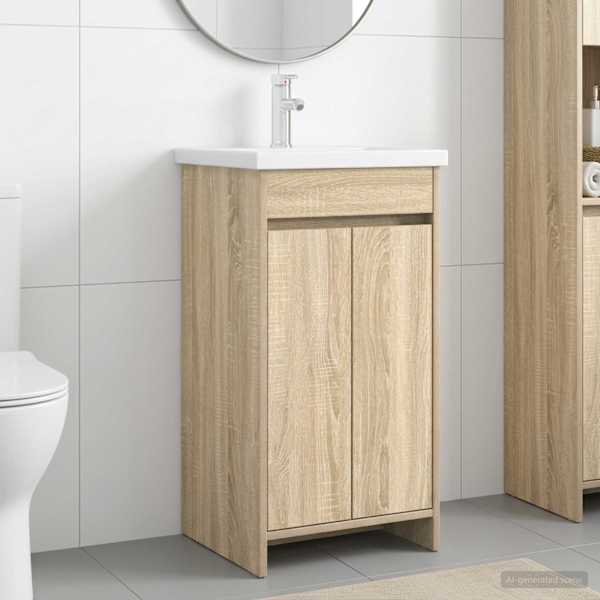 Vannitoa kraanikauss Sonoma tamm 42 × 40 × 84,5 cm Tehispuit