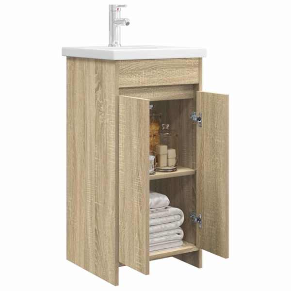 Vannitoa kraanikauss Sonoma tamm 42 × 40 × 84,5 cm Tehispuit