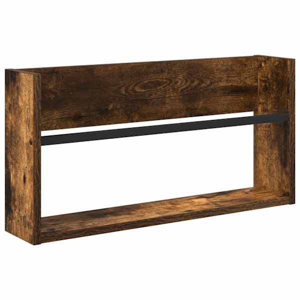 Ajakirja riiul Suitsetatud tamm 60 × 12 × 30 cm Tehispuit