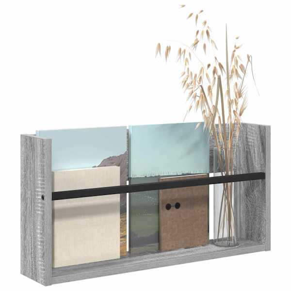 Ajakirja riiul riiuliga Hall Sonoma 60 × 12 × 30 cm Tehispuit