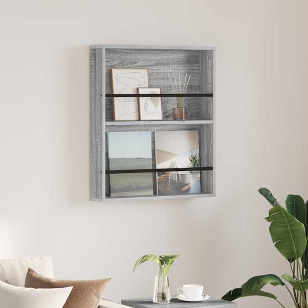 Ajakirja riiul riiuliga Hall Sonoma 60 × 12 × 70 cm Tehispuit