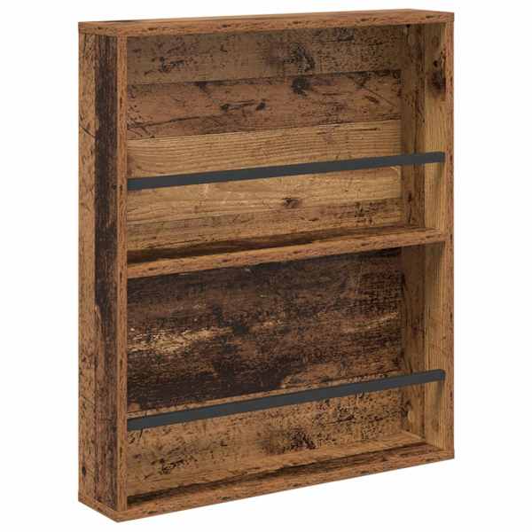 Ajakirja riiul riiuliga Vana puit 60 × 12 × 70 cm Tehispuit