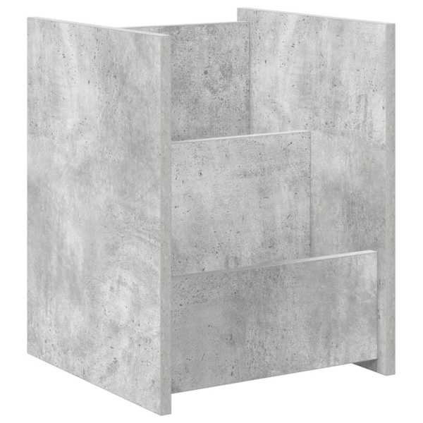 Ajakirja riiul riiuliga Betoonhall 35 × 35 × 45 cm Tehispuit
