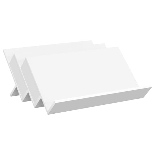 Ajakirja riiul riiuliga Valge 65 × 53 × 28,5 cm Tehispuit