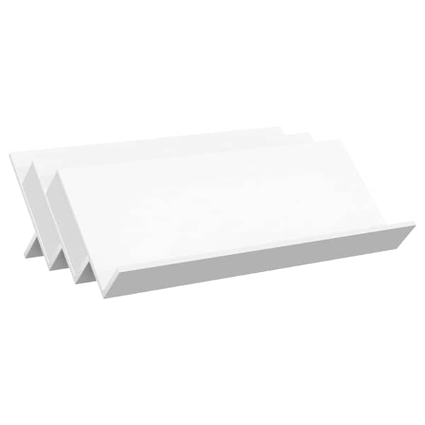 Ajakirja riiul riiuliga Valge 90 × 53 × 28,5 cm Tehispuit