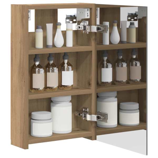 Vannitoa peeglikapp Artisan tamm 30 × 10,5 × 50 cm Tehispuit