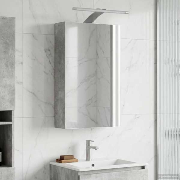 Vannitoa peeglikapp Betoonhall 30 × 10,5 × 50 cm Tehispuit