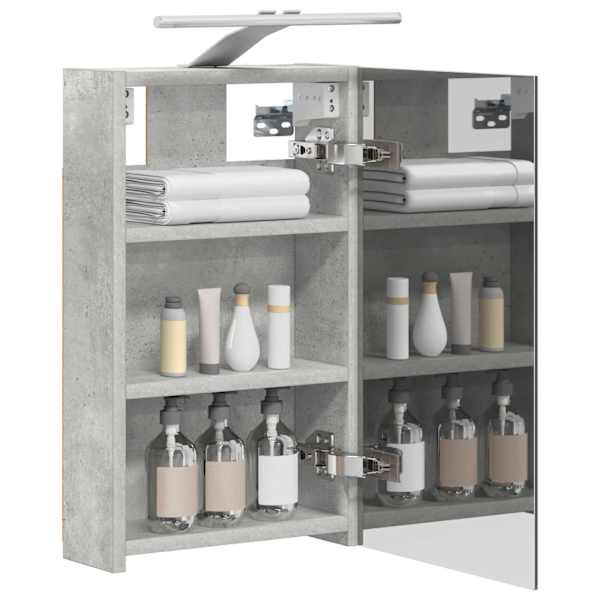 Vannitoa peeglikapp Betoonhall 30 × 10,5 × 50 cm Tehispuit