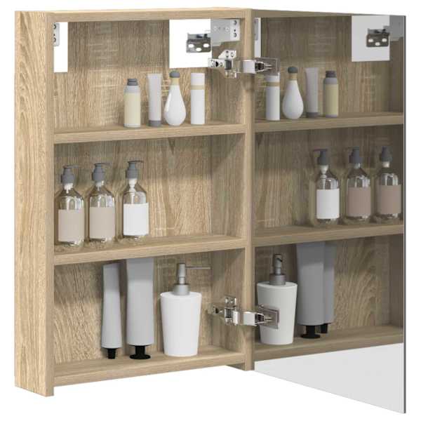 Vannitoa peeglikapp Sonoma tamm 40 × 10,5 × 60,5 cm Tehispuit