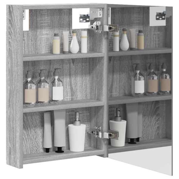 Vannitoa peeglikapp Hall Sonoma 40 × 10,5 × 60,5 cm Tehispuit