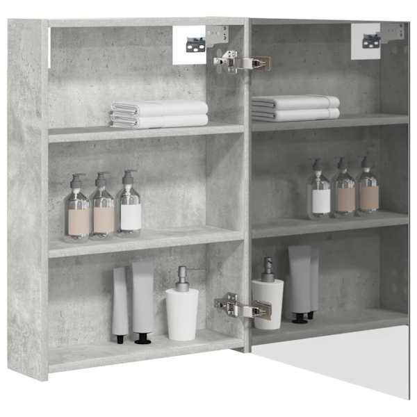 Vannitoa peeglikapp Betoonhall 50 × 14,5 × 70 cm Tehispuit