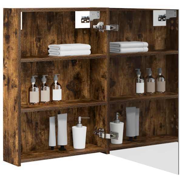 Vannitoa peeglikapp Suitsetatud tamm 50 × 14,5 × 70 cm