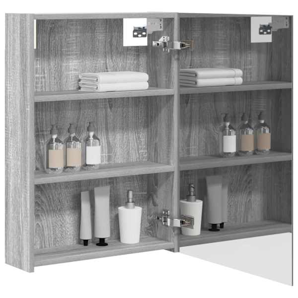 Vannitoa peeglikapp Hall Sonoma 50 × 14,5 × 70 cm Tehispuit