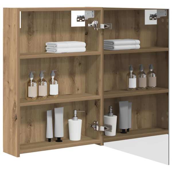 Vannitoa peeglikapp Artisan tamm 50 × 14,5 × 70 cm Tehispuit