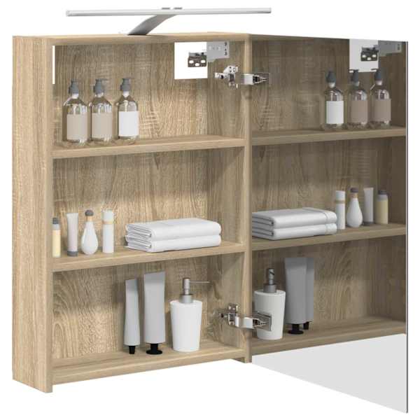 Vannitoa peeglikapp Sonoma tamm 50 × 14,5 × 70 cm Tehispuit