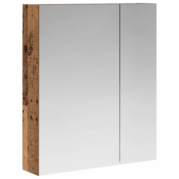 Vannitoa peeglikapp Vana puit 60 × 14,5 × 70 cm Tehispuit