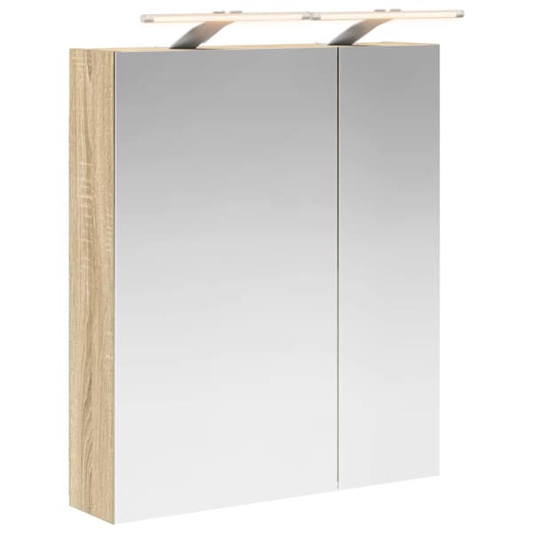 Vannitoa peeglikapp Sonoma tamm 60 × 14,5 × 70 cm Tehispuit