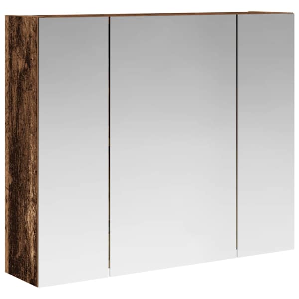 Vannitoa peeglikapp Vana puit 60 × 14,5 × 50 cm Tehispuit