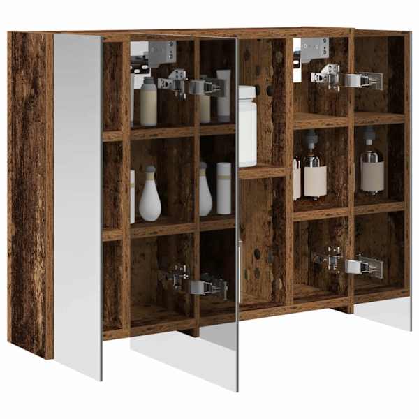 Vannitoa peeglikapp Vana puit 60 × 14,5 × 50 cm Tehispuit