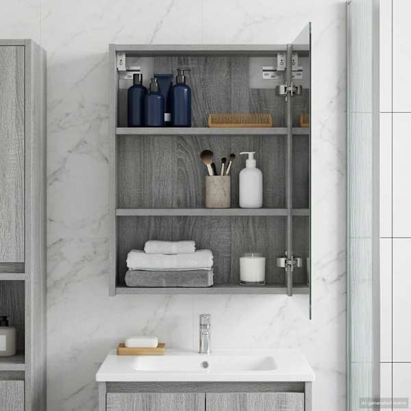 Vannitoa peeglikapp Hall Sonoma 43 × 16 × 62.5 cm Tehispuit