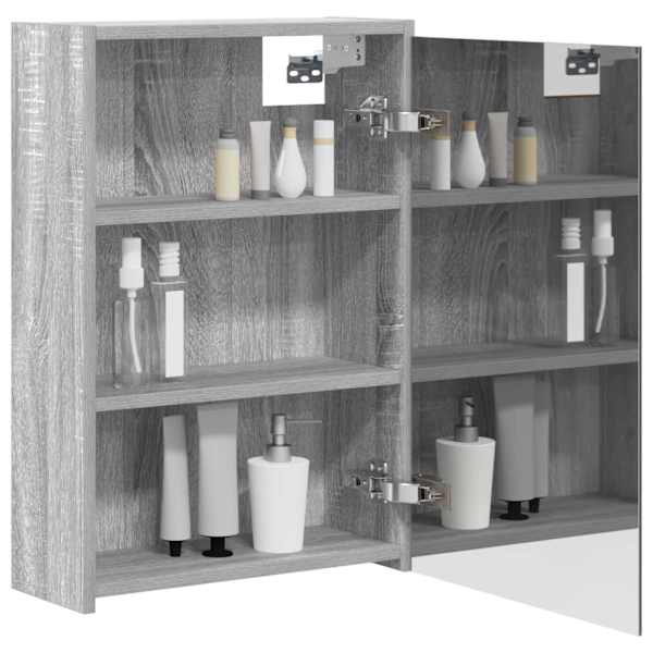 Vannitoa peeglikapp Hall Sonoma 43 × 16 × 62.5 cm Tehispuit