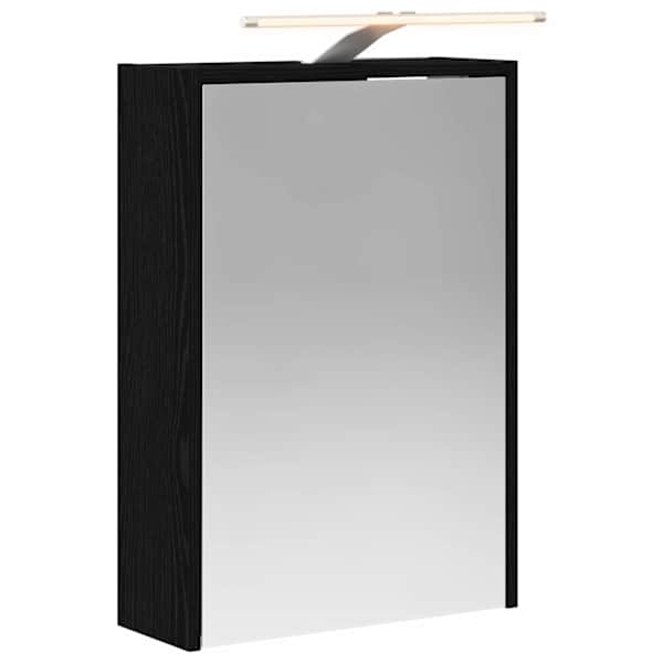 Vannitoa peeglikapp Must tamm 43 × 16 × 62.5 cm Tehispuit