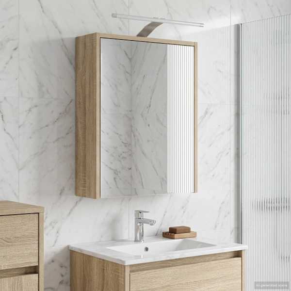 Vannitoa peeglikapp Sonoma tamm 43 × 16 × 62.5 cm Tehispuit