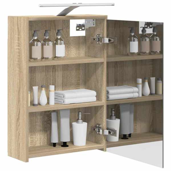 Vannitoa peeglikapp Sonoma tamm 43 × 16 × 62.5 cm Tehispuit