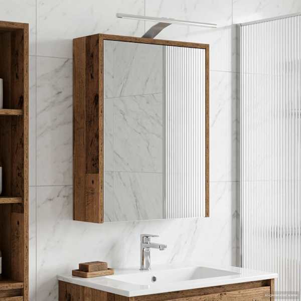 Vannitoa peeglikapp Vana puit 43 × 16 × 62.5 cm Tehispuit