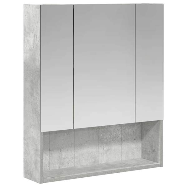Vannitoa peeglikapp Betoonhall 60 × 14.5 × 70 cm Tehispuit