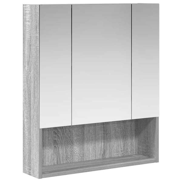 Vannitoa peeglikapp Hall Sonoma 60 × 14.5 × 70 cm Tehispuit