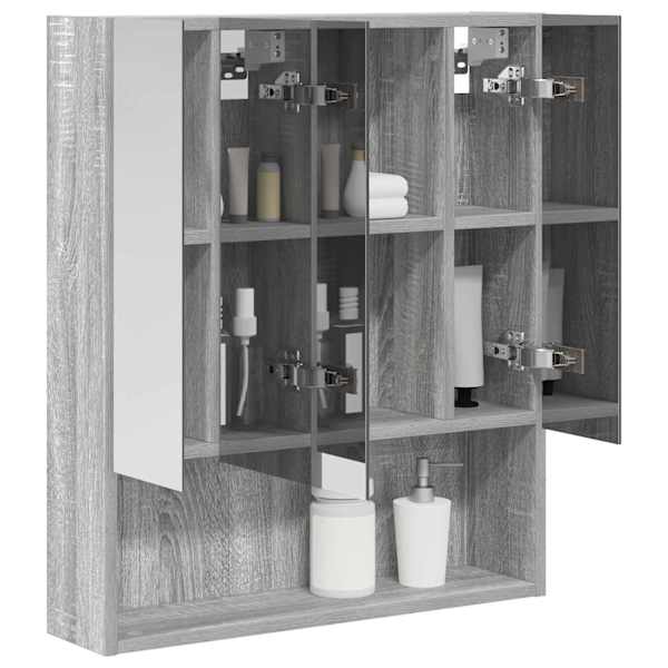 Vannitoa peeglikapp Hall Sonoma 60 × 14.5 × 70 cm Tehispuit