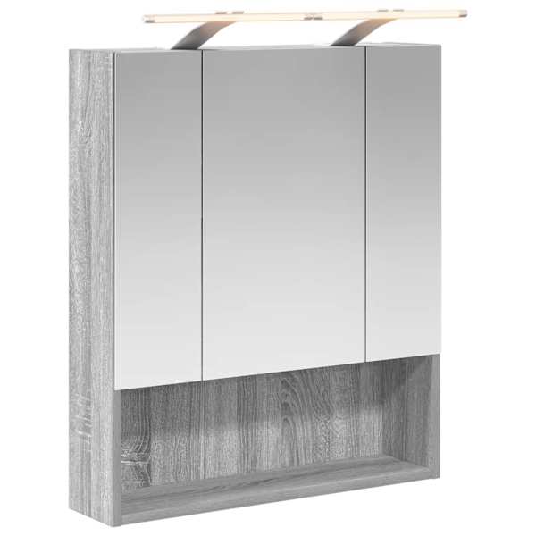 Vannitoa peeglikapp Hall Sonoma 60 × 14.5 × 70 cm Tehispuit