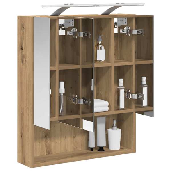Vannitoa peeglikapp Artisan tamm 60 × 14.5 × 70 cm Tehispuit